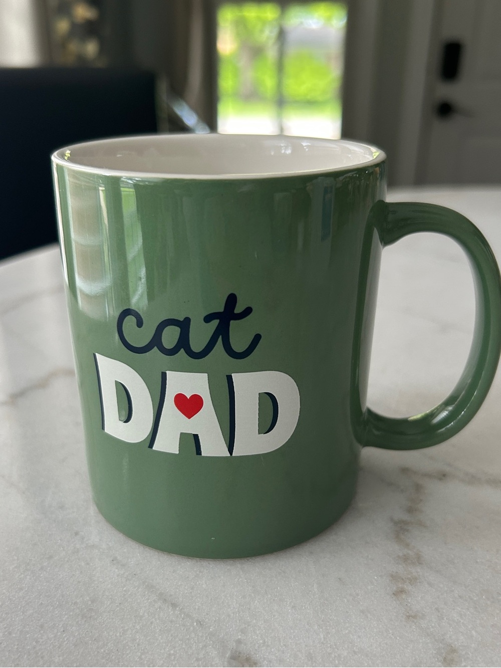 Room Essentials Green Ceramic Coffee Mug with White Rim